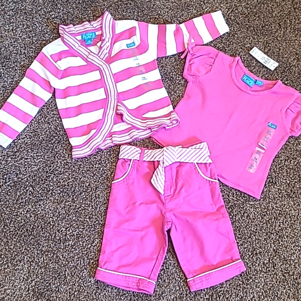 3Pc Set Pants Sweater Top 18-24m